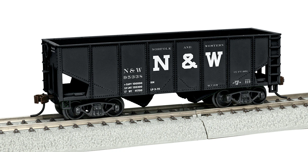 Lionel 1954030 HO Scale 2-Bay Open Hopper Norfolk & Western N&W 95338 3 Lionel 1954030 HO Scale 2-Bay Open Hopper Norfolk & Western N&W 95338