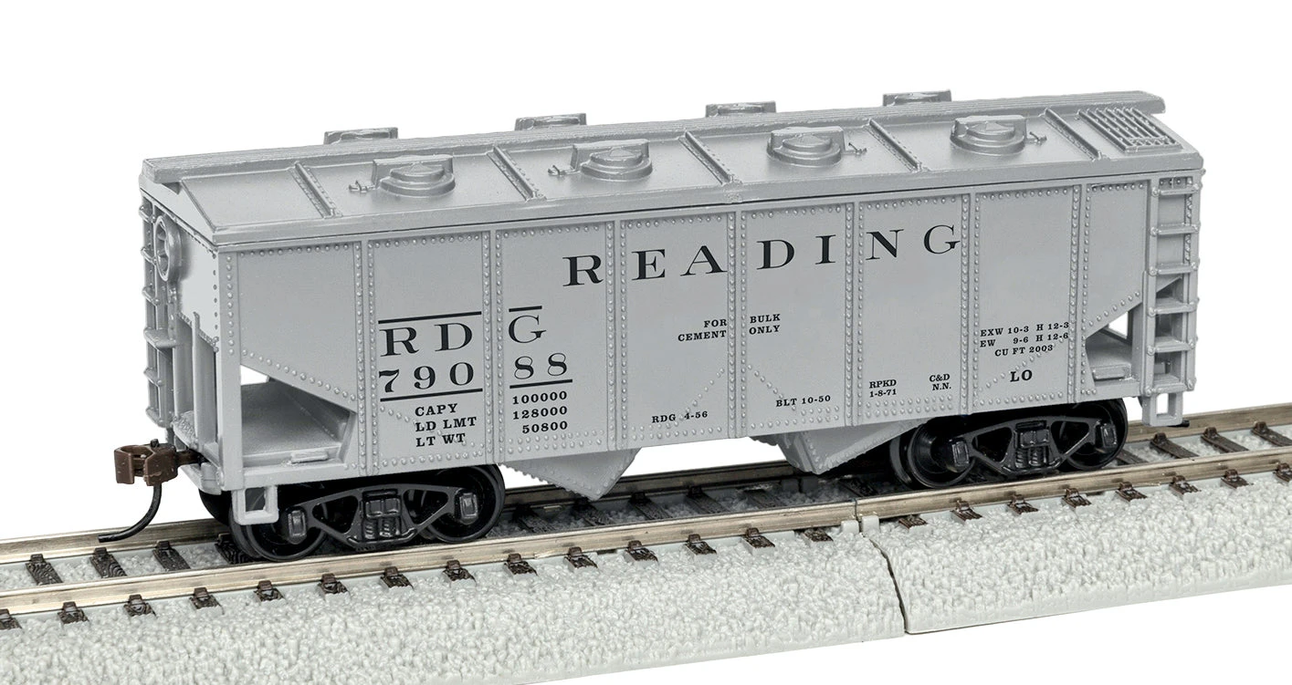 Lionel 1954390 HO Scale 2 Bay Covered Hopper Reading RDG 79088 3 Lionel 1954390 HO Scale 2 Bay Covered Hopper Reading RDG 79088