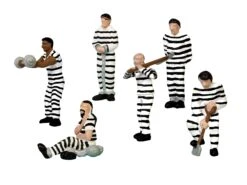 Lionel 1957170 HO Scale Prison Work Crew Figures With Stripes
