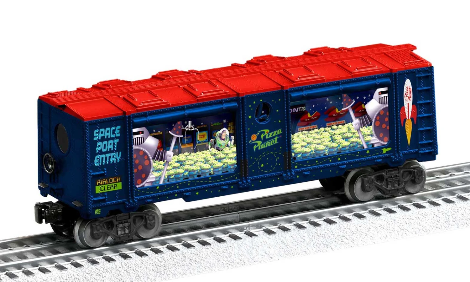 Lionel 2028570 O Gauge Toy Story Pizza Planet Aquarium Car 3 Lionel 2028570 O Gauge Toy Story Pizza Planet Aquarium Car