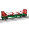 Lionel 2128050 O Gauge Candy Cane Flatcar -Lionel Sales Store lionel 2128050 o gauge candy cane flatcar 1