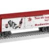Lionel 2128120 O Gauge Anheuser Busch Those Who Know Bud Reefer -Lionel Sales Store lionel 2128120 o gauge anheuser busch those who know bud reefer