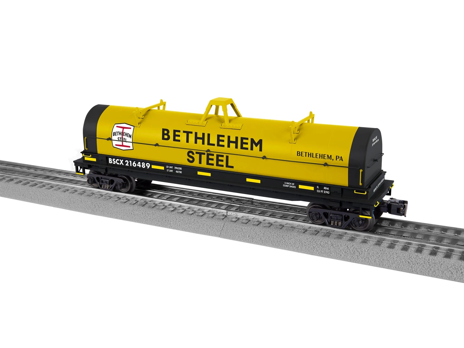 Lionel 2226452 O Scale Coil Car Bethlehem Steel 216489 3 Lionel 2226452 O Scale Coil Car Bethlehem Steel 216489