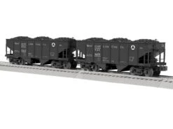 Lionel 2226970 O Scale GLa 2 Bay Open Coal Hopper Westmoreland Coal WMX 2 Pack BTO