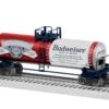 Lionel 2228320 O Gauge Budweiser Tank Car -Lionel Sales Store lionel 2228320 o gauge budweiser tank car
