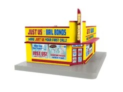 Lionel 2229170 O Gauge Bail Bonds Building (Plug-Expand-Play)