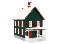 Lionel 2229290 O Gauge Up On The Roof Top Christmas House (Plug-Expand-Play)