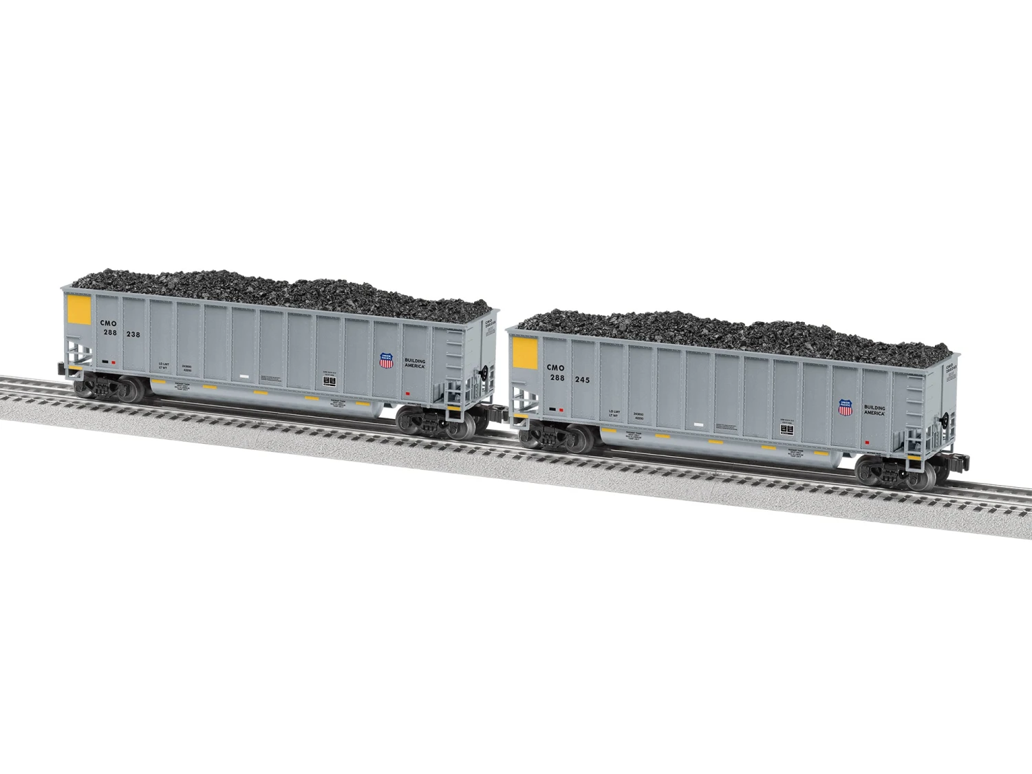 Lionel 2243050 Standard O Gauge Rotary Gondola Union Pacific UP 4-Pack 3 Lionel 2243050 Standard O Gauge Rotary Gondola Union Pacific UP 4-Pack