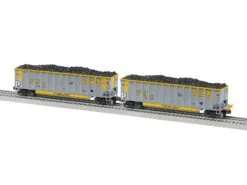Lionel 2243060 Standard O Gauge Rotary Gondola CSX 2-Pack