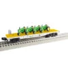 Lionel 2328150 O Gauge John Deere Flatcar With Combine Load -Lionel Sales Store lionel 2328150 o gauge john deere flatcar with combine load