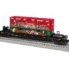 Lionel 2328350 O Gauge Christmas Graffiti Maxi Stack Well Car With Container Load -Lionel Sales Store lionel 2328350 o gauge christmas graffiti maxi stack well car with container load 1