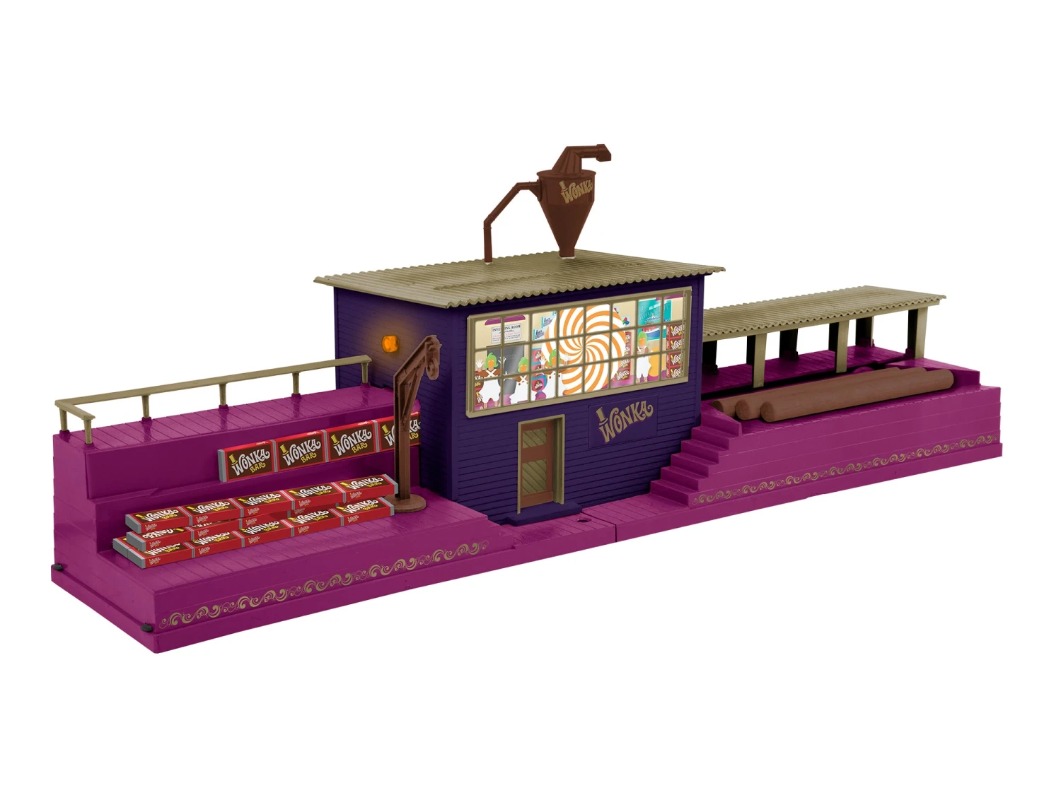 Lionel 2329280 O Gauge Willy Wonka Wonka Bar Packaging Facility 3 Lionel 2329280 O Gauge Willy Wonka Wonka Bar Packaging Facility