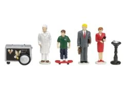 Lionel 6-14218 O Gauge Downtown People, Pewter Figures (6-Pack)