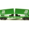 Lionel 6-9133 O Gauge Flatcarwith Van Trailers Burlington Northern BN